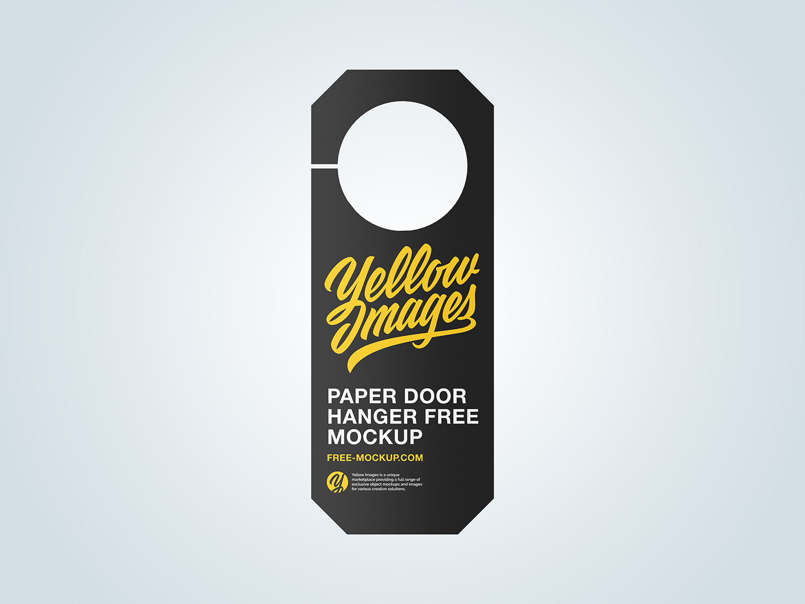 Paper Door Hanger Free Mockup - Free Mockup