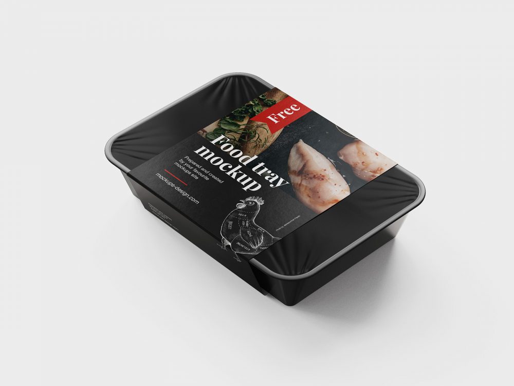 Food Tray Packaging Free Mockup