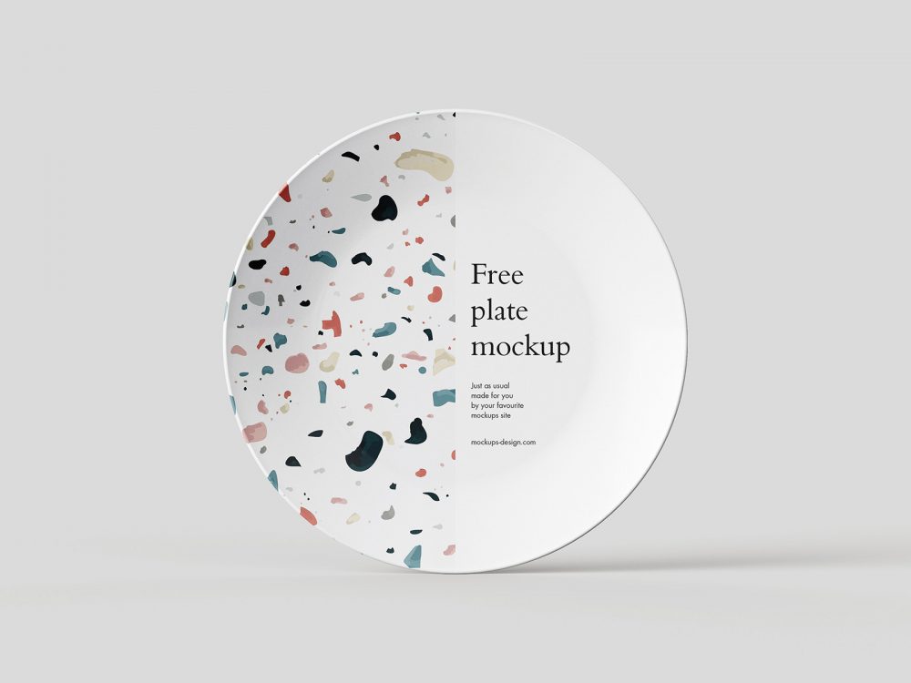 Free Plate PSD Mockup