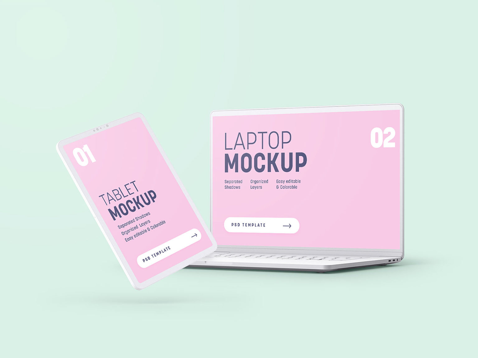 Free Multi Device Clay Mockup | The Free Mockup