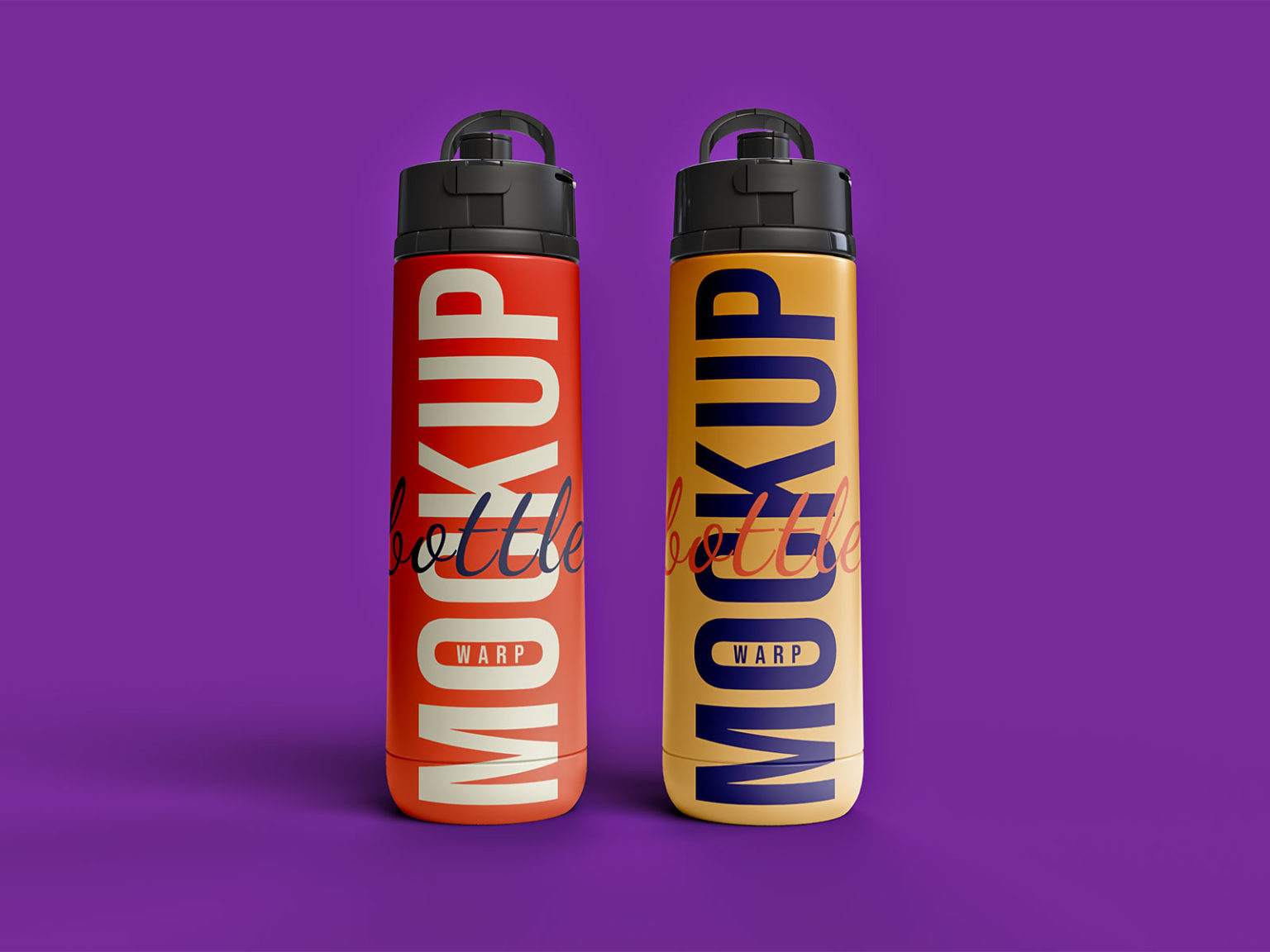 Sports Water Bottle Free Mockup | The Free Mockup