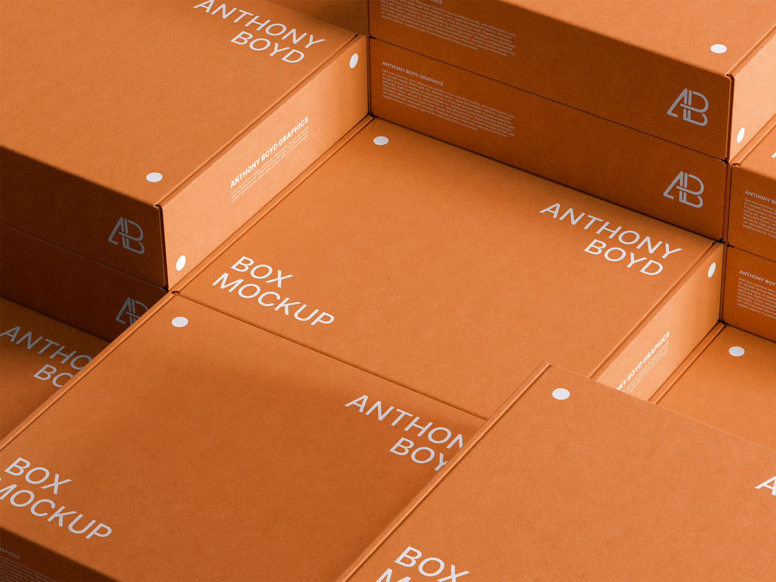 Stacked Boxes Scene – Free PSD Mockup | The Free Mockup