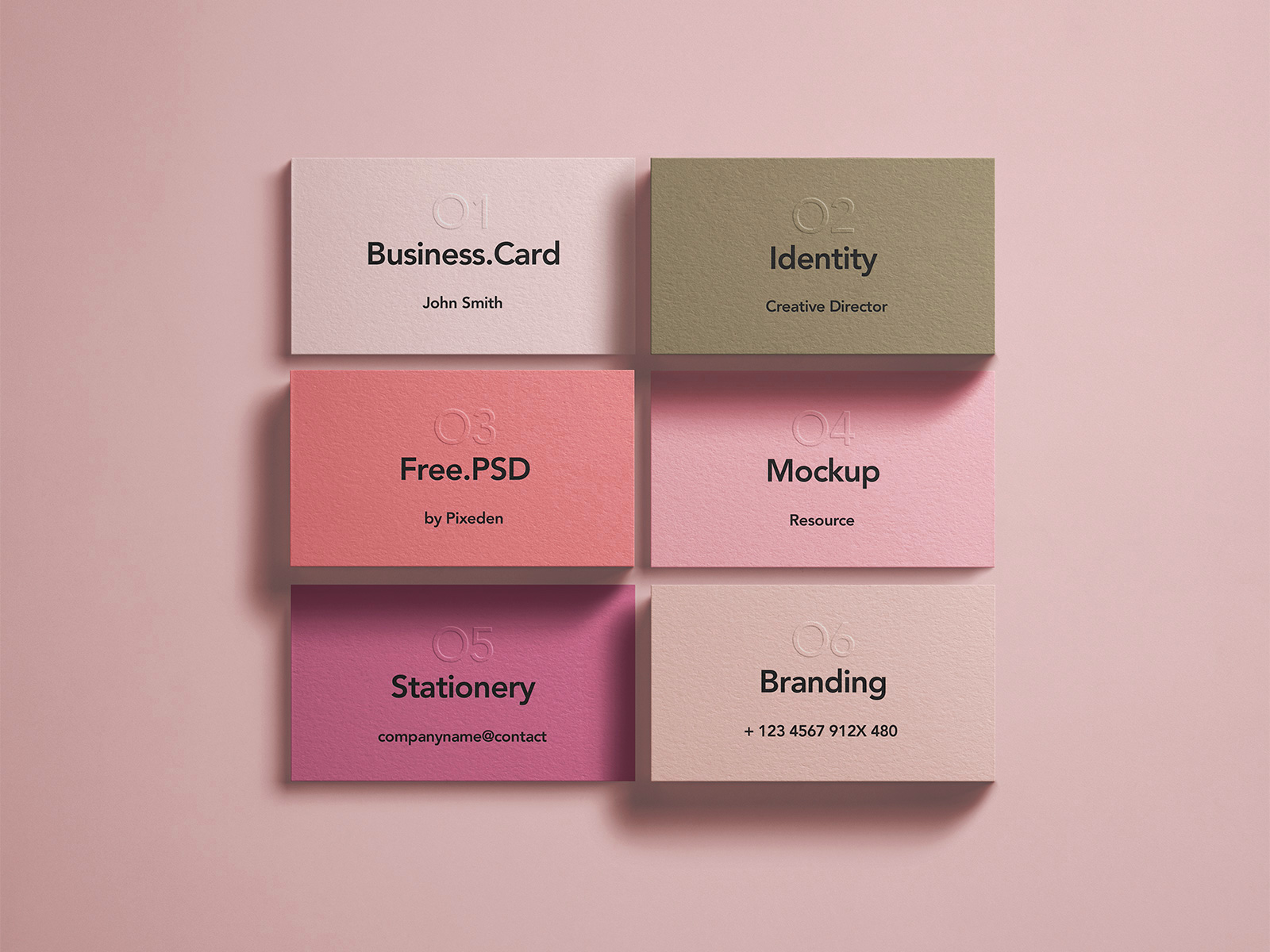 Business Card Branding Identity – Free Mockup | The Free Mockup