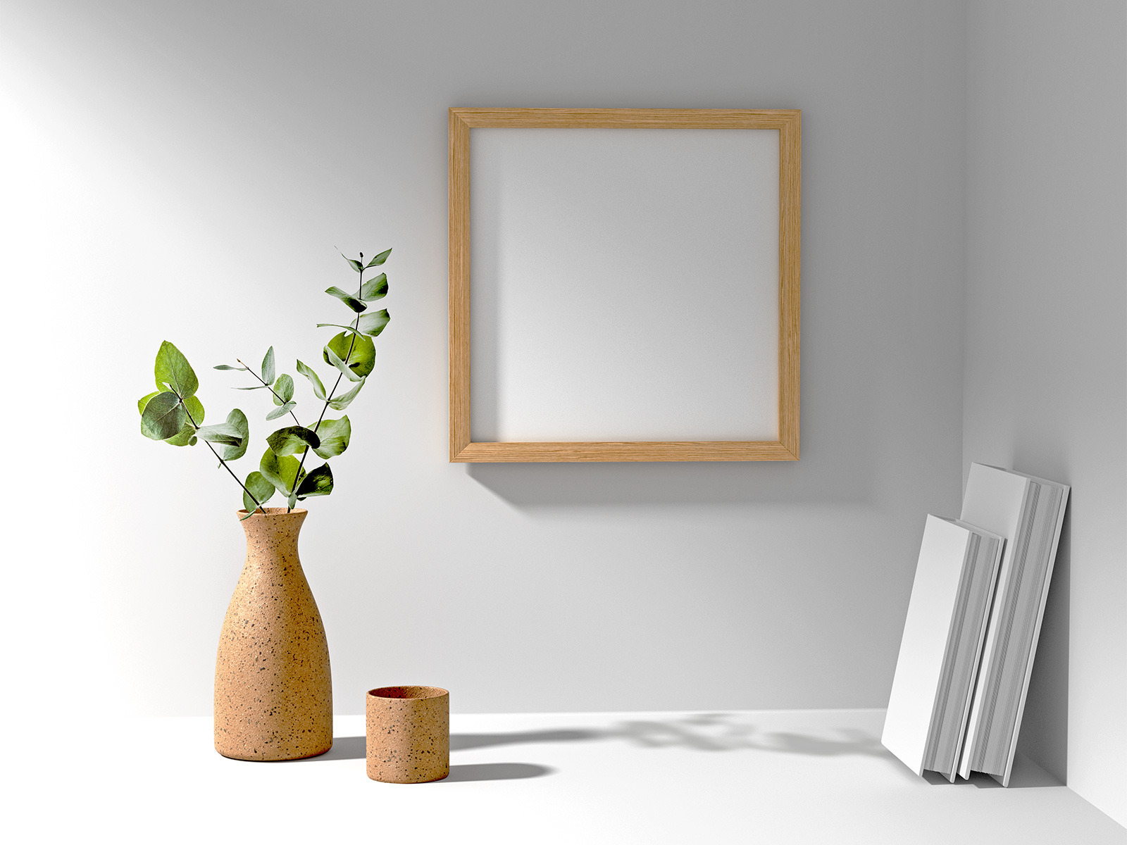 Free Wooden Square Picture Frame Mockup The Free Mockup