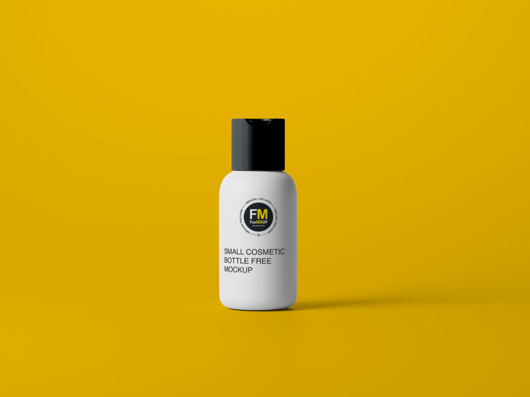 Small Cosmetic Bottle Free Mockup | The Free Mockup