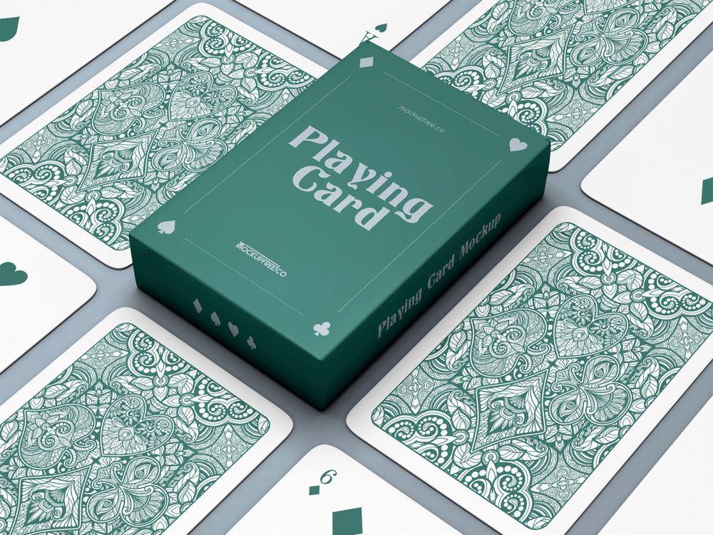 Free Playing Cards Mockup PSD