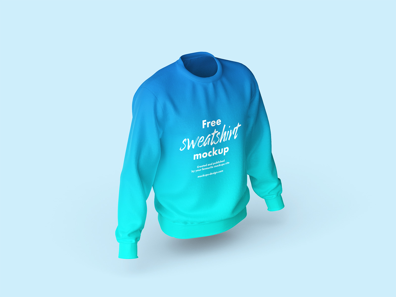 Free Sweatshirt Apparel PSD Mockup