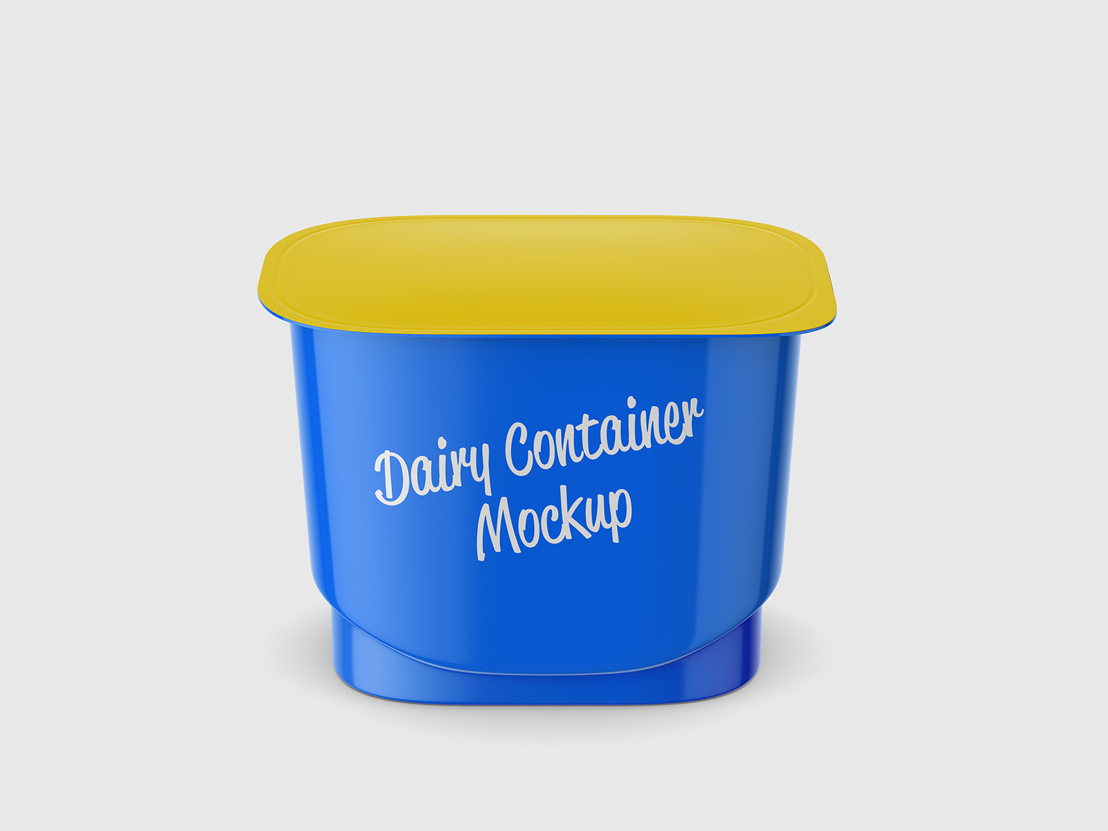 Free Dairy Container Mockup | The Free Mockup