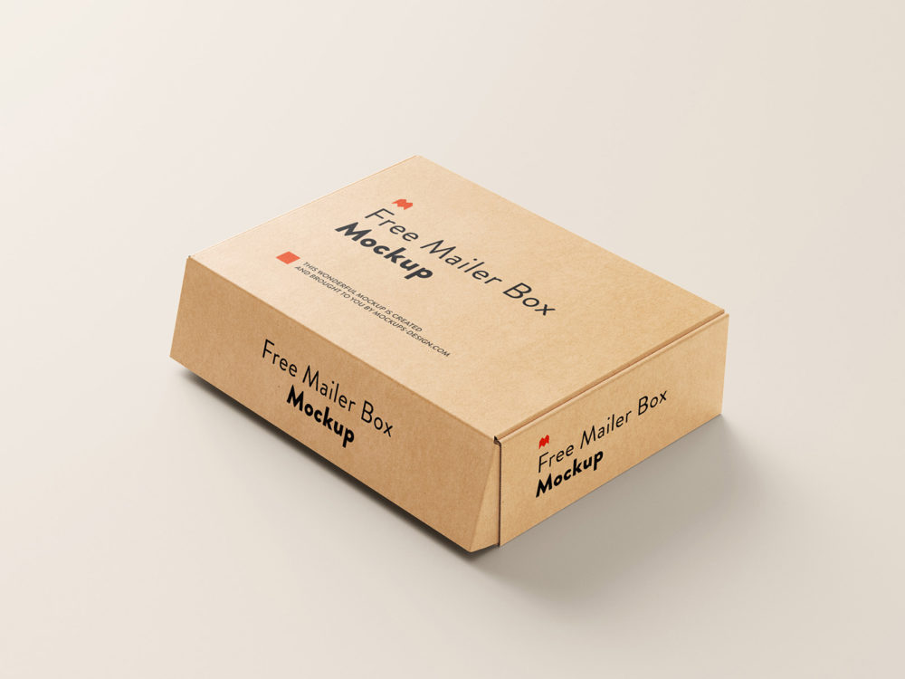 Free Mailer Box Mockup