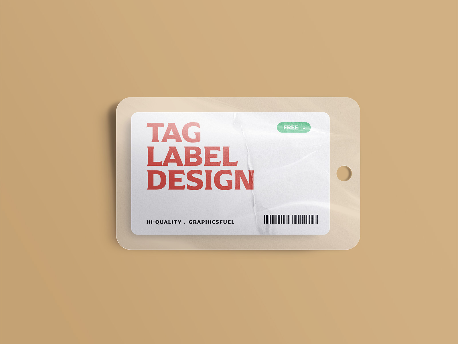 Free Plastic Tag Card Mockup