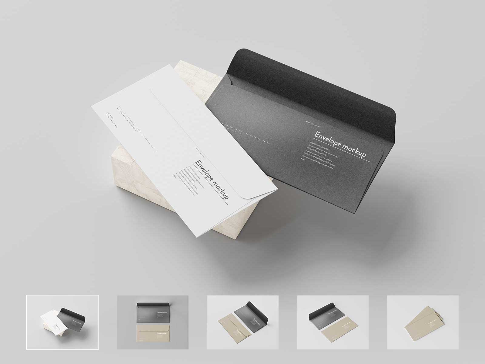 Corporate Envelope Mockups The Free Mockup