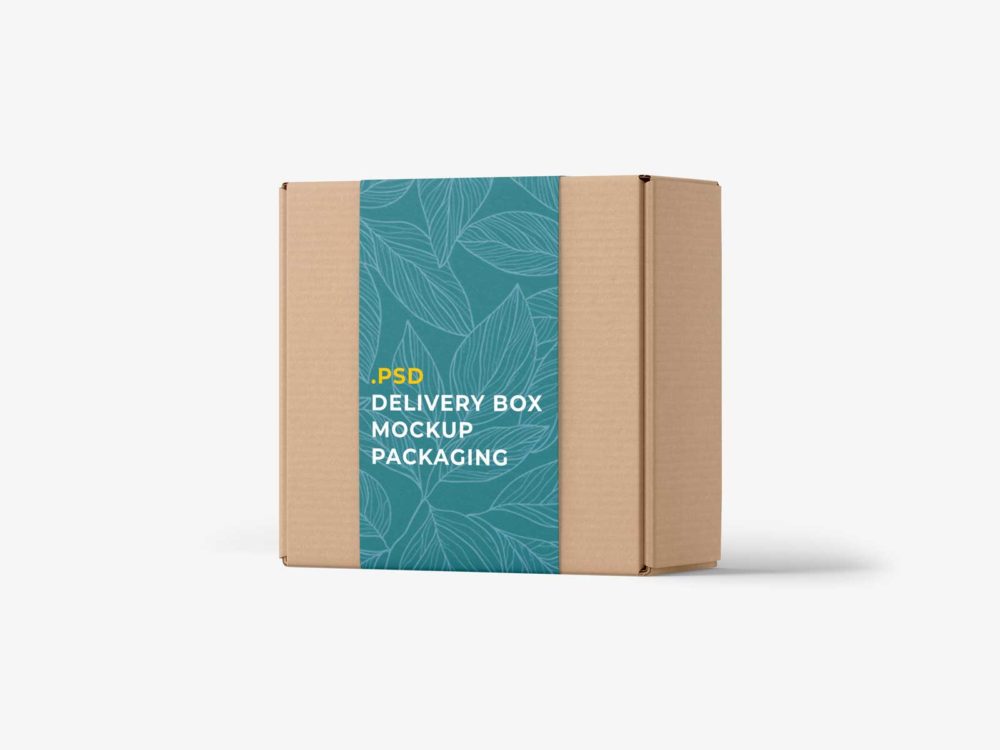 Delivery Box Mockup Packaging: Impress with Seamless Brand Presentation