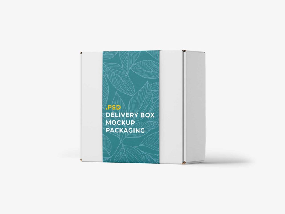 Delivery Box Mockup Packaging: Impress with Seamless Brand Presentation