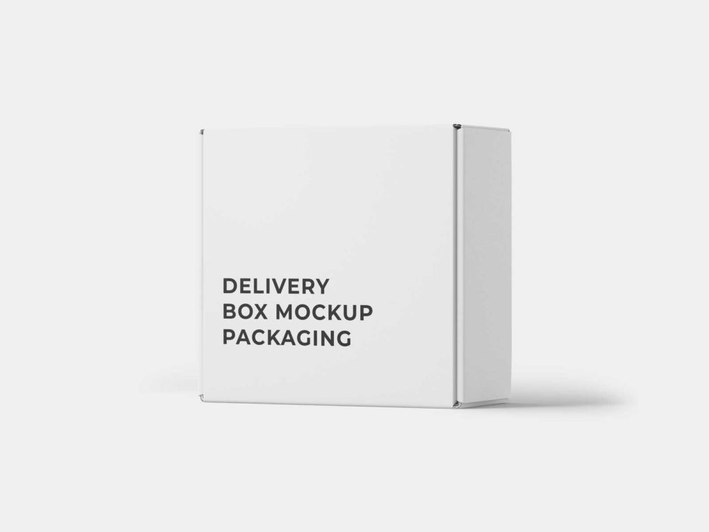 Delivery Box Mockup Packaging: Impress with Seamless Brand Presentation