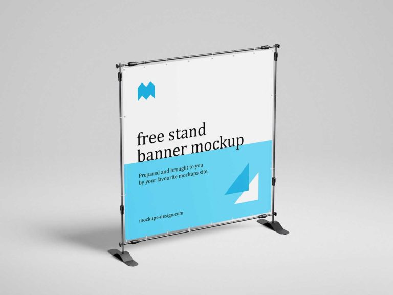 Free Banner Stand Mockup | The Free Mockup