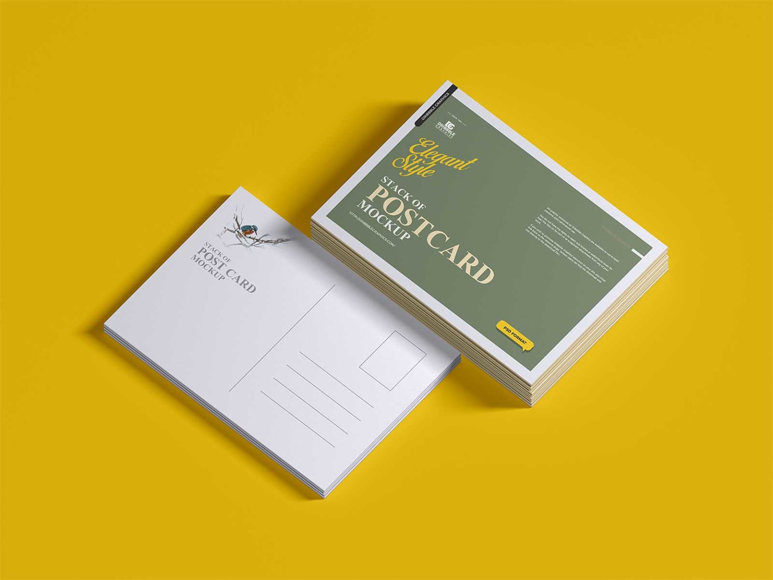 Free Postcard Mockup | The Free Mockup