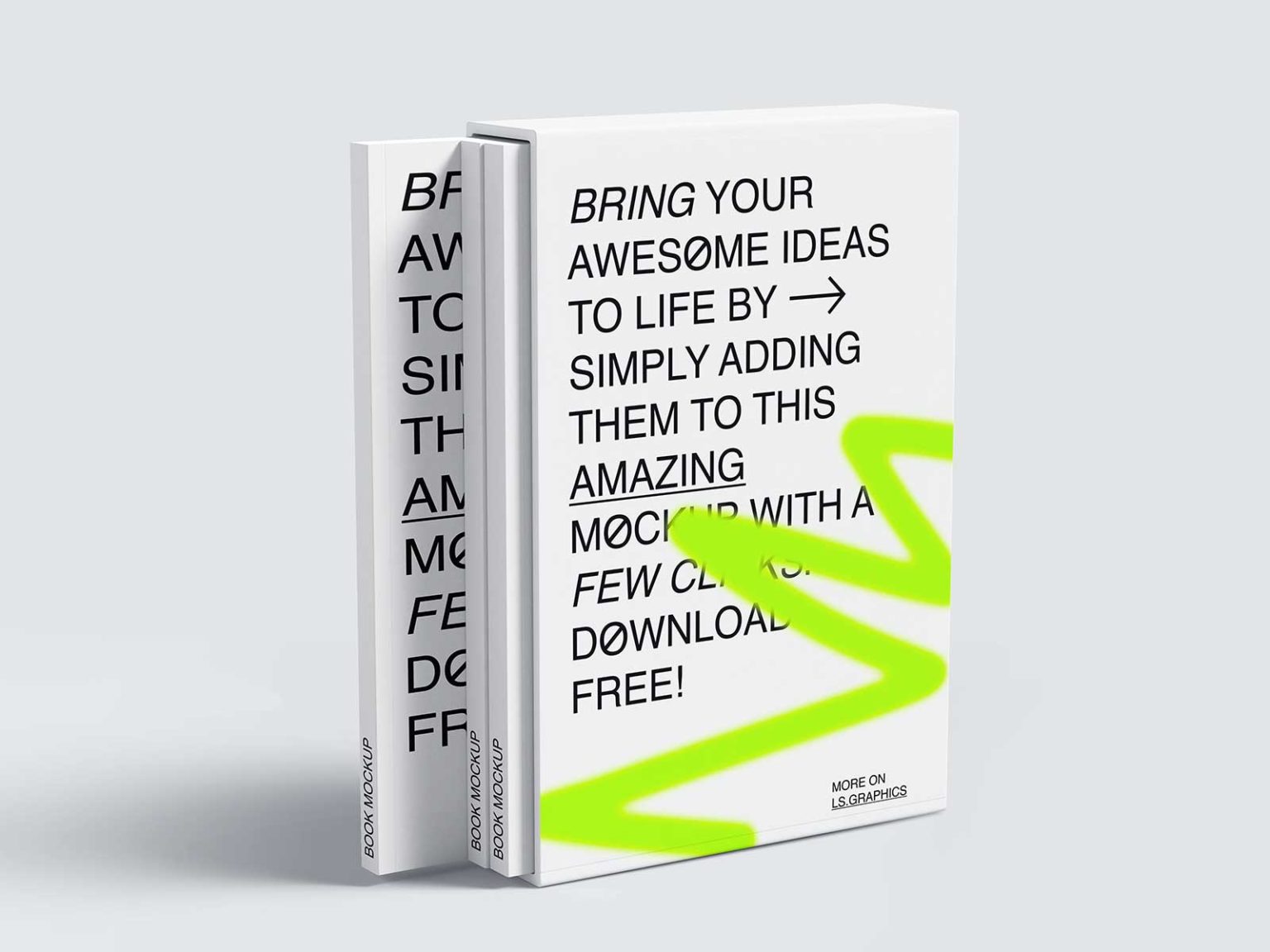 Free Standing Book Mockups | The Free Mockup