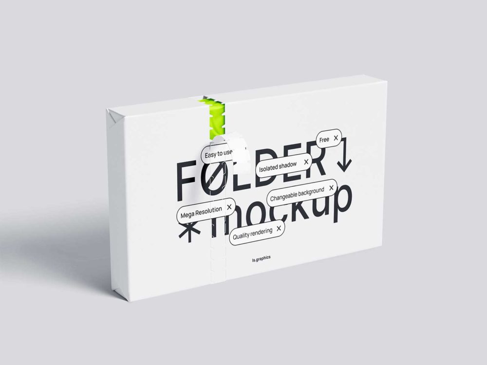 Paper Package Mockup with Perforation | The Free Mockup