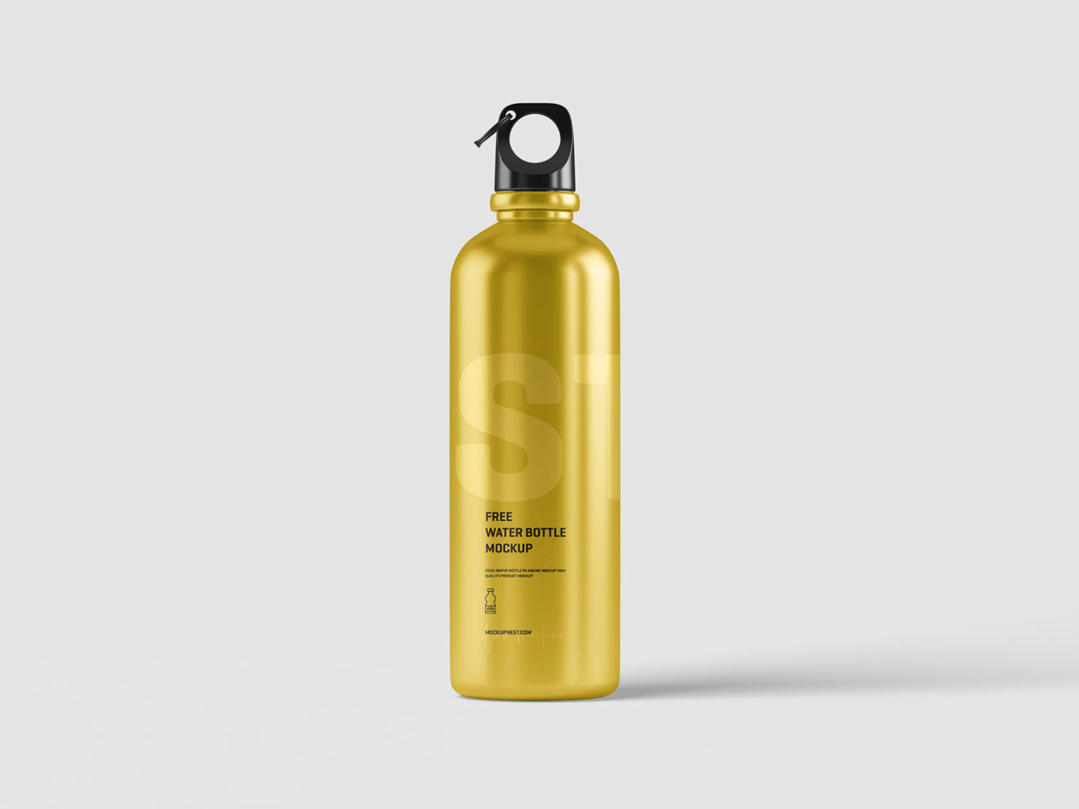 Aluminum Water Bottle Free Mockups | The Free Mockup