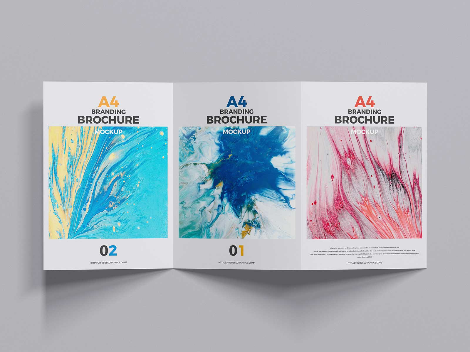 Free A4 Trifold Brochure Mockup | The Free Mockup