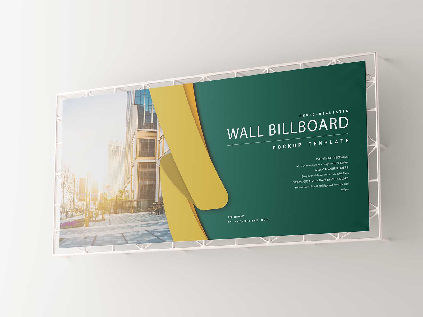 Free Wall Billboard Mockup: Your Brand, Amplified – Free Mockup