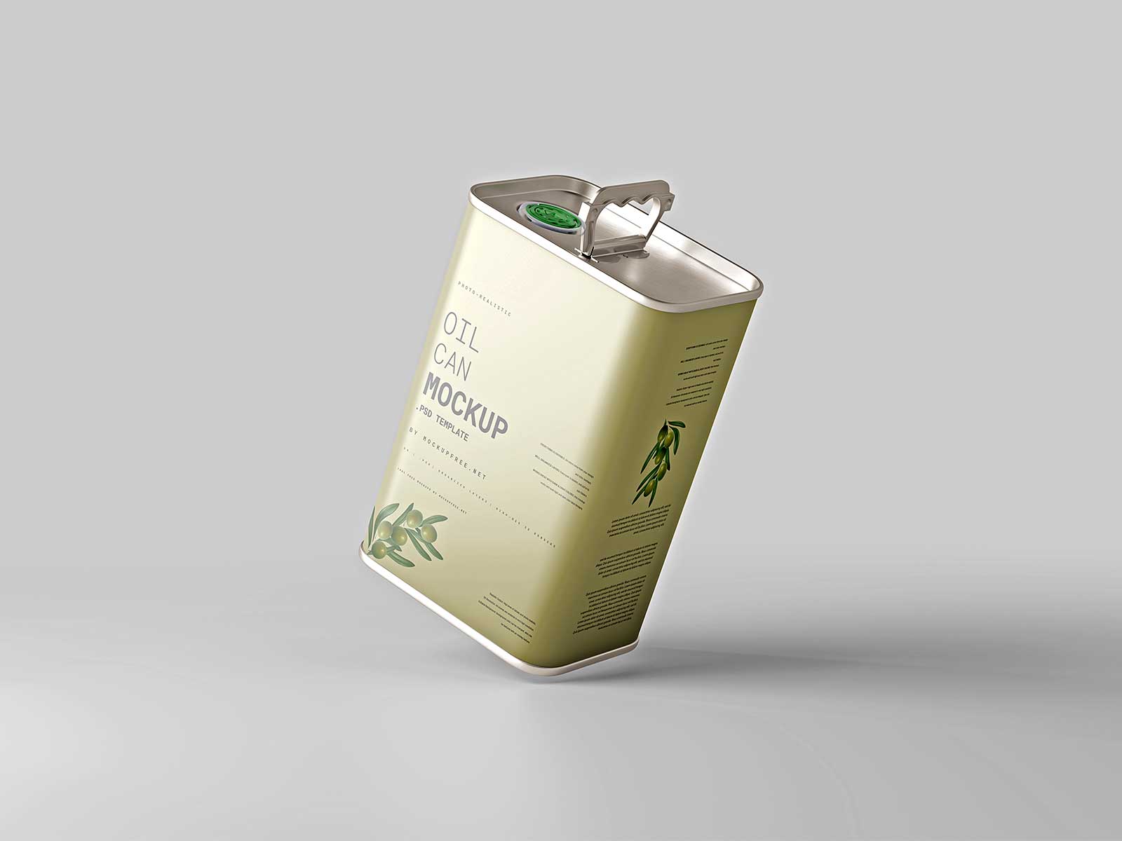 Oil Can Mockups Free PSD | The Free Mockup