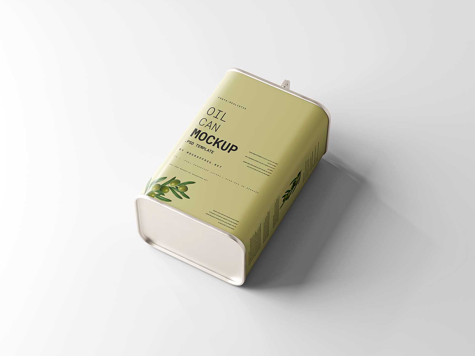 Oil Can Mockups Free PSD | The Free Mockup