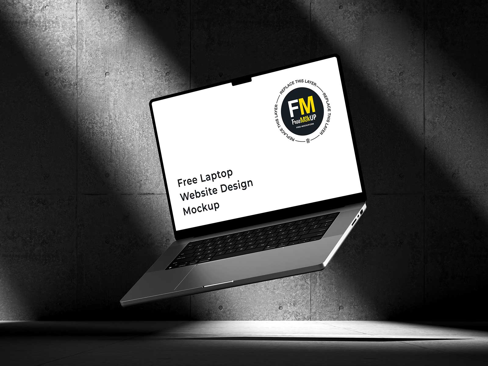 Free Laptop Website Design Mockup | The Free Mockup