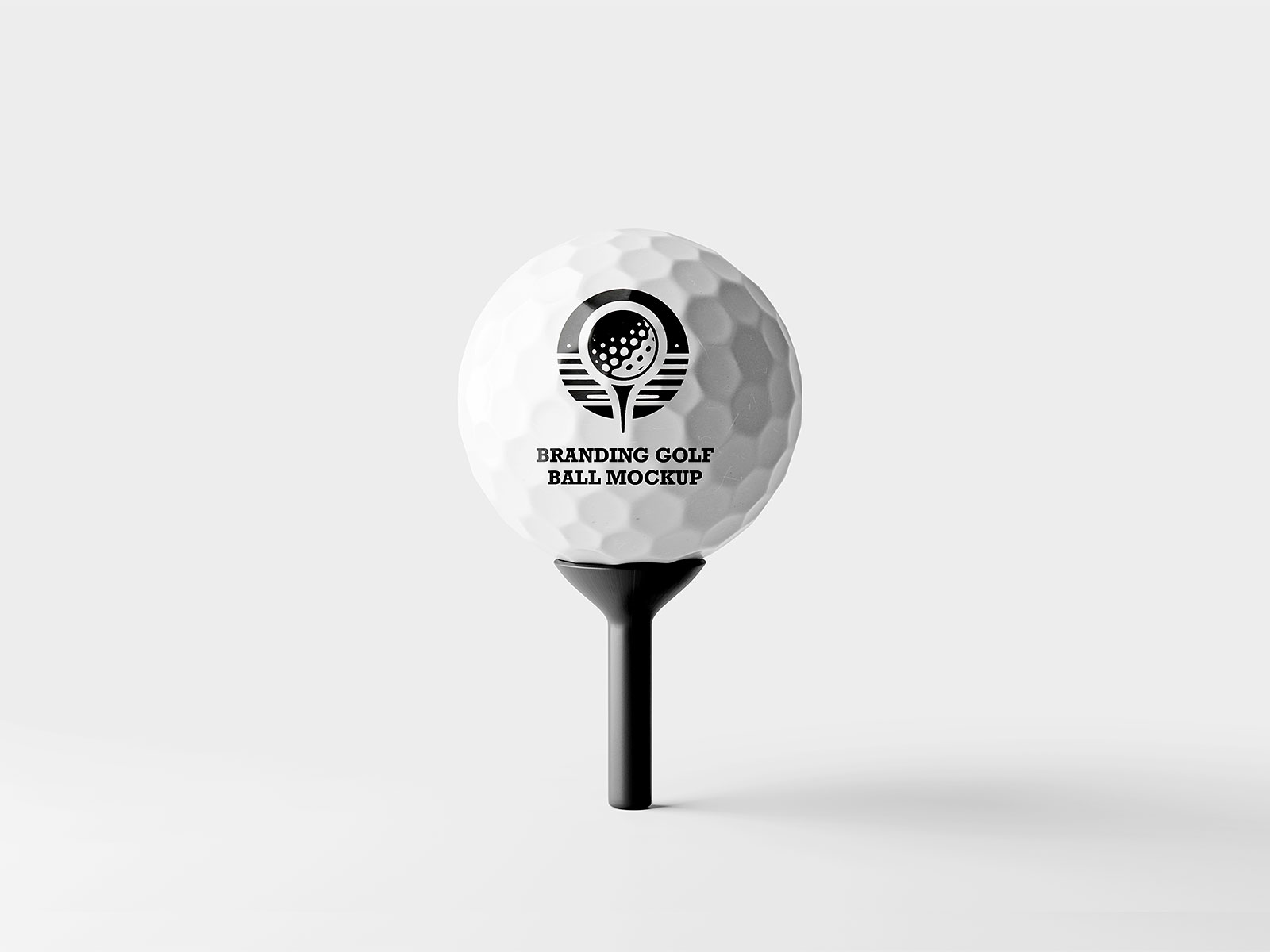 Free Branding Golf Ball Logo Mockup | The Free Mockup