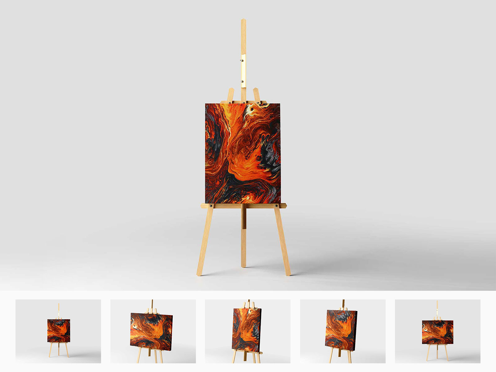 Free Canvas Mockup on Easel | The Free Mockup