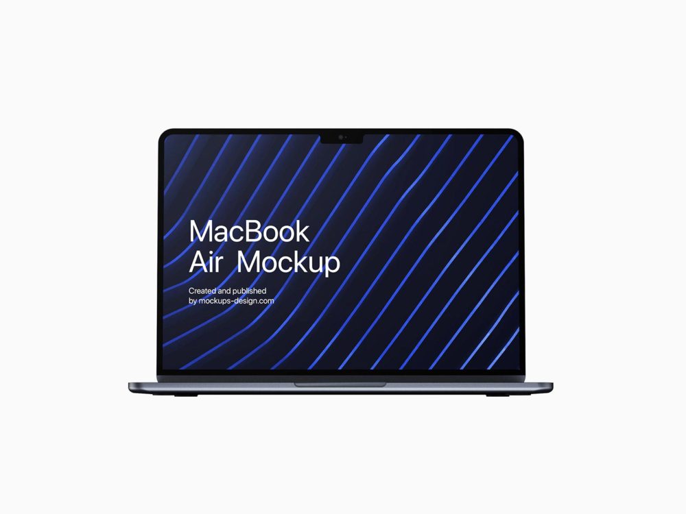 Free MacBook Air Mockup Set