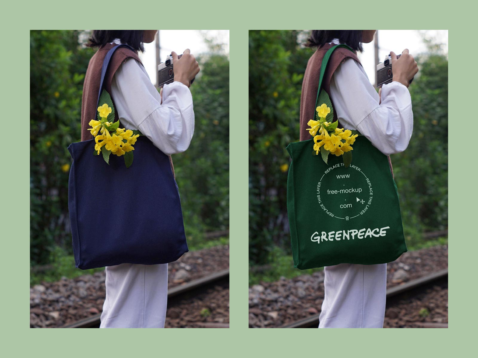 Free Medium Tote Bag Mockup | The Free Mockup