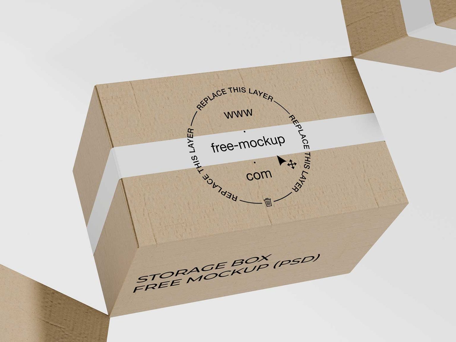 Storage Box Free Mockup (psd) 