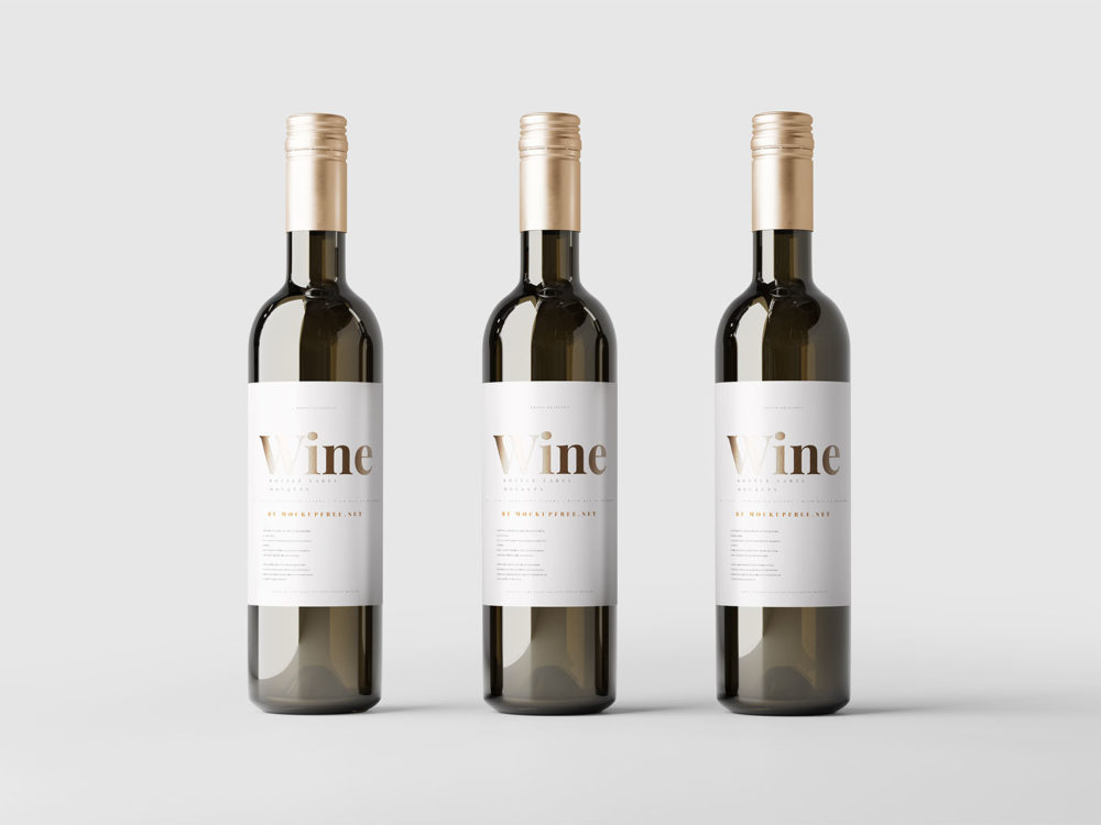 Wine Bottle Mockup – Free PSD Set