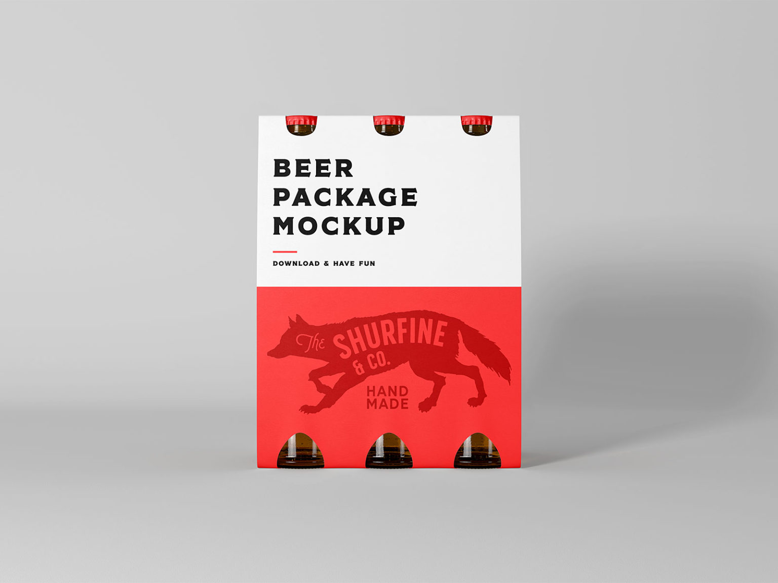 Free Beer Package Mockup | The Free Mockup