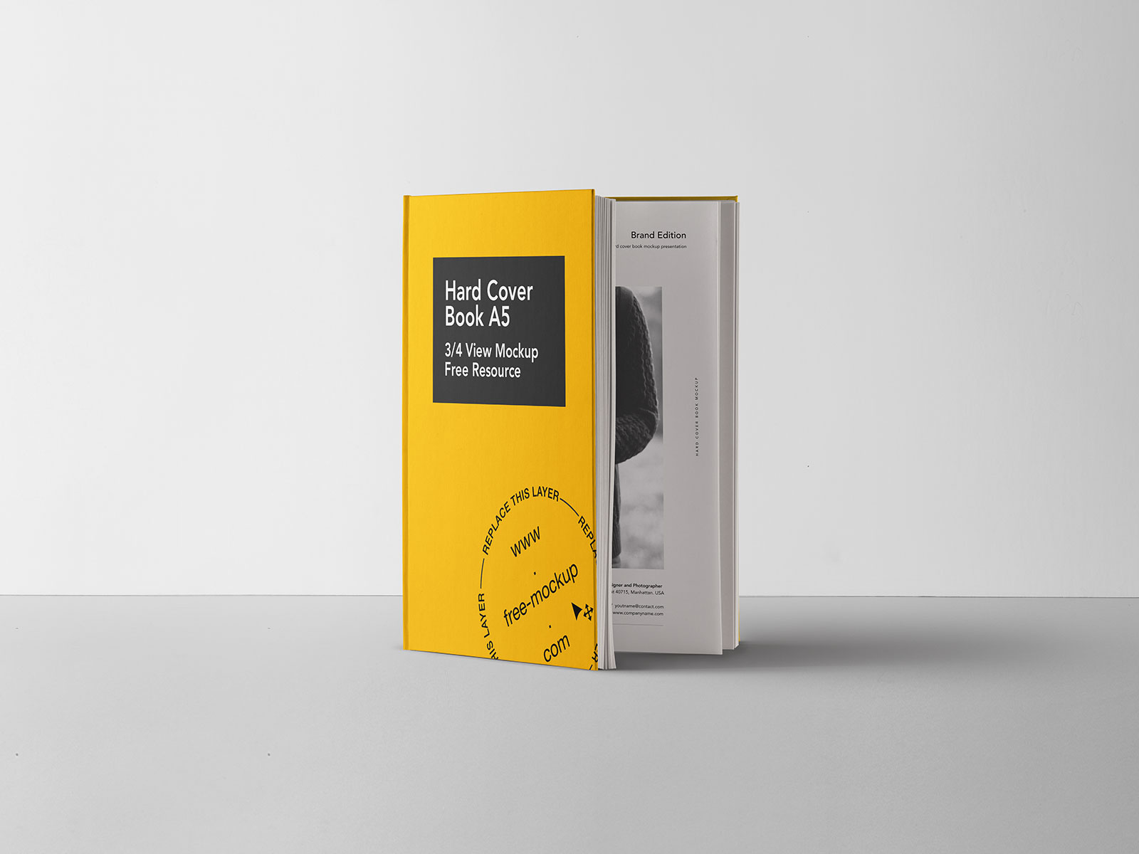 Free Hardcover Book Design Mockup | The Free Mockup