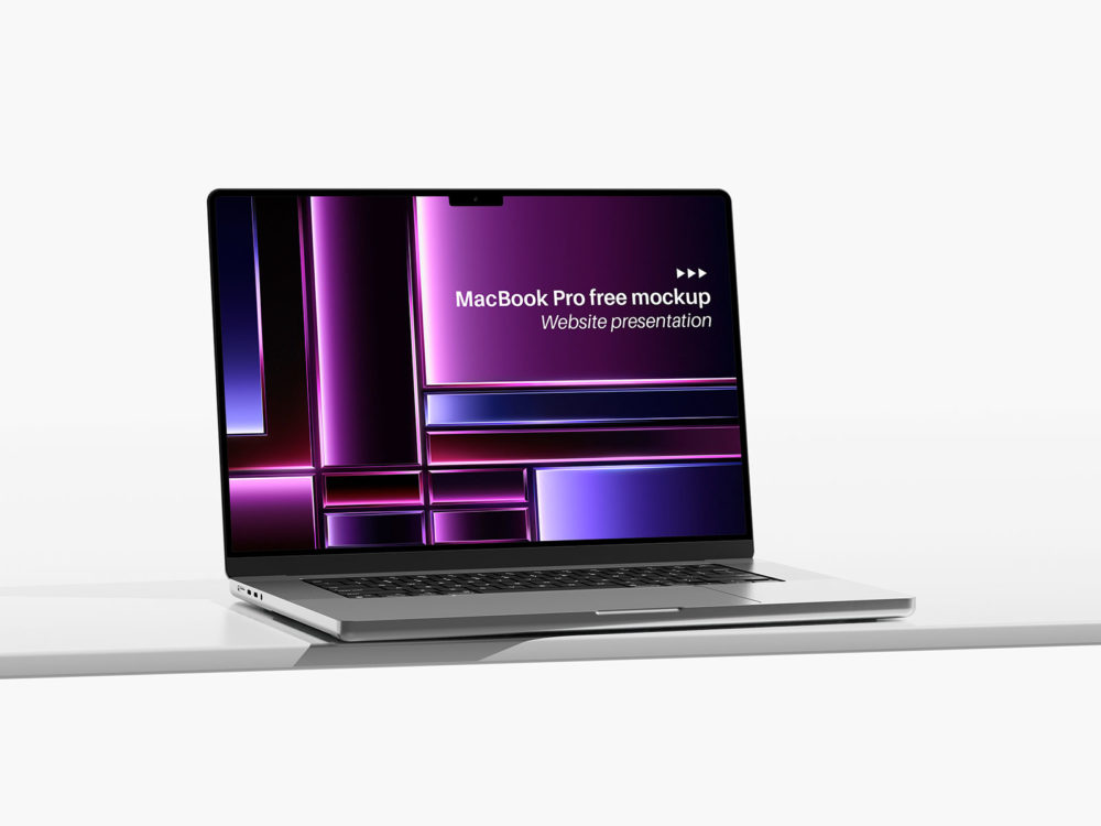 MacBook Pro free mockup | Website presentation