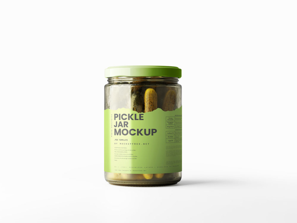 Pickle Jar Free Mockups