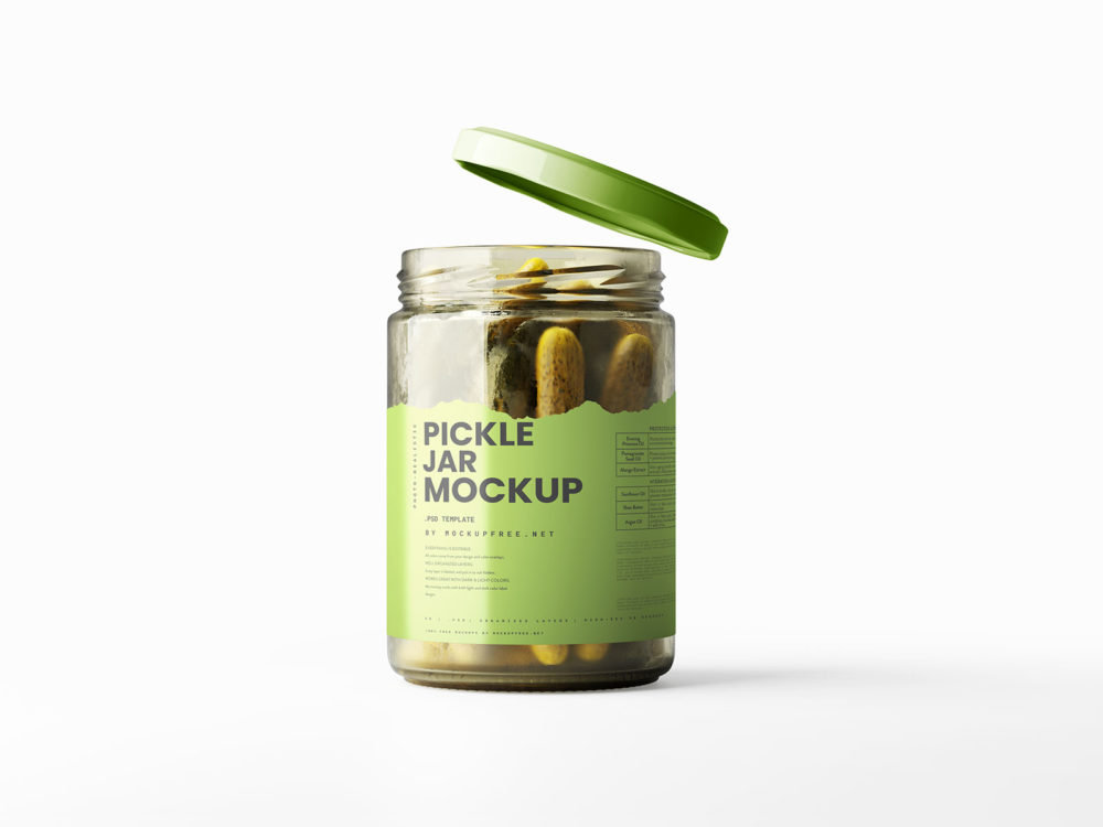 Pickle Jar Free Mockups