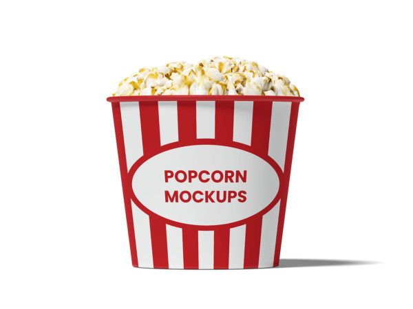 Popcorn Bucket Design Mockup