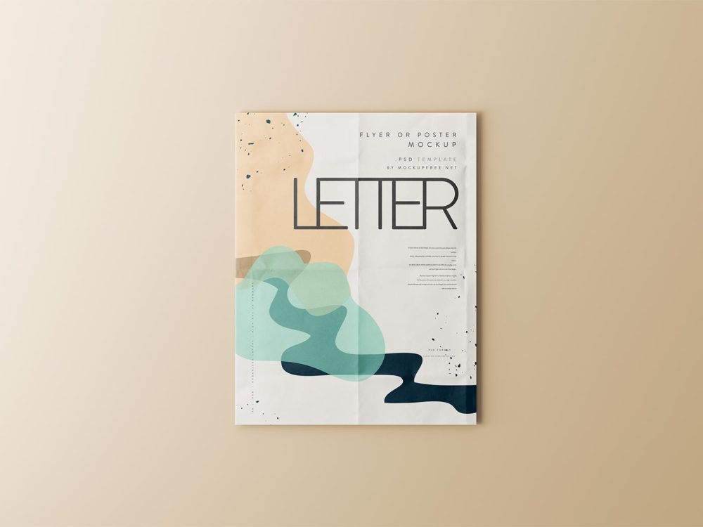 US Letter-Size Flyer/Poster Free Mockups