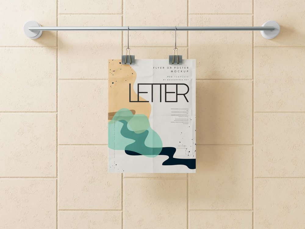 US Letter-Size Flyer/Poster Free Mockups