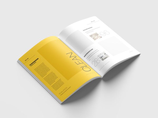 A4 Magazine Mockup | 4 Free Scenes | The Free Mockup