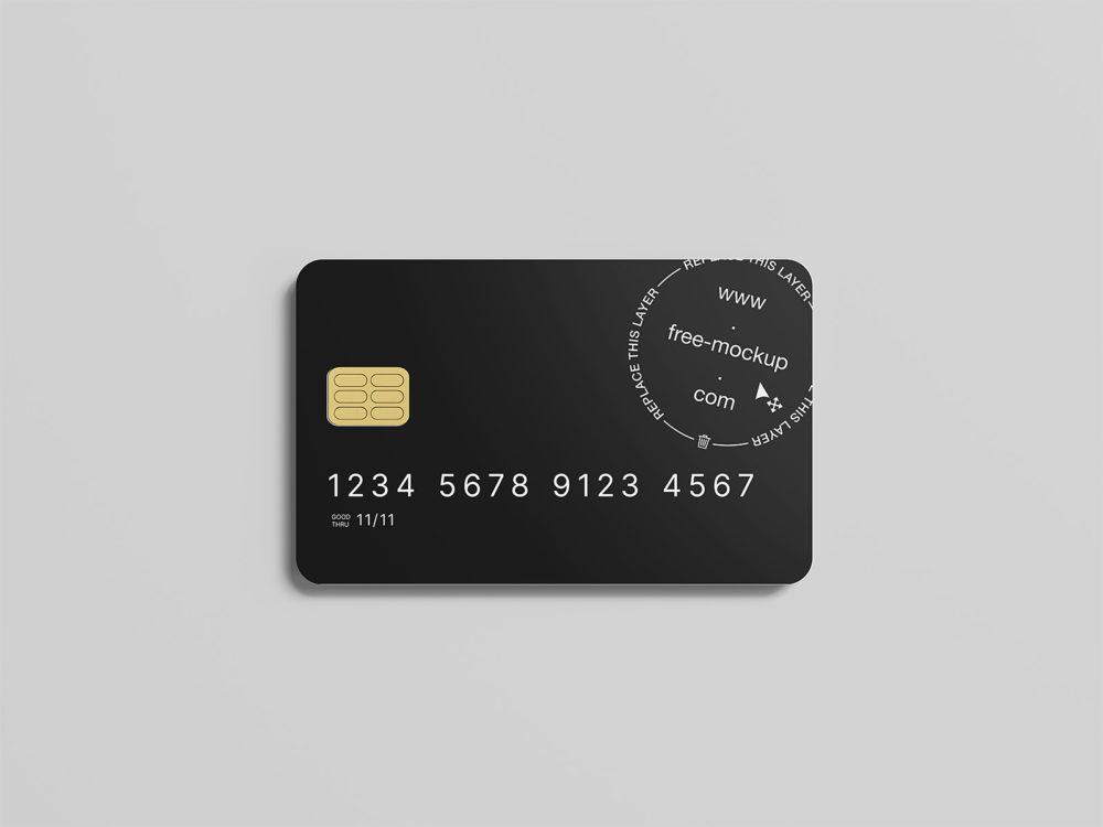 Credit Card Mockup (PSD) | The Free Mockup