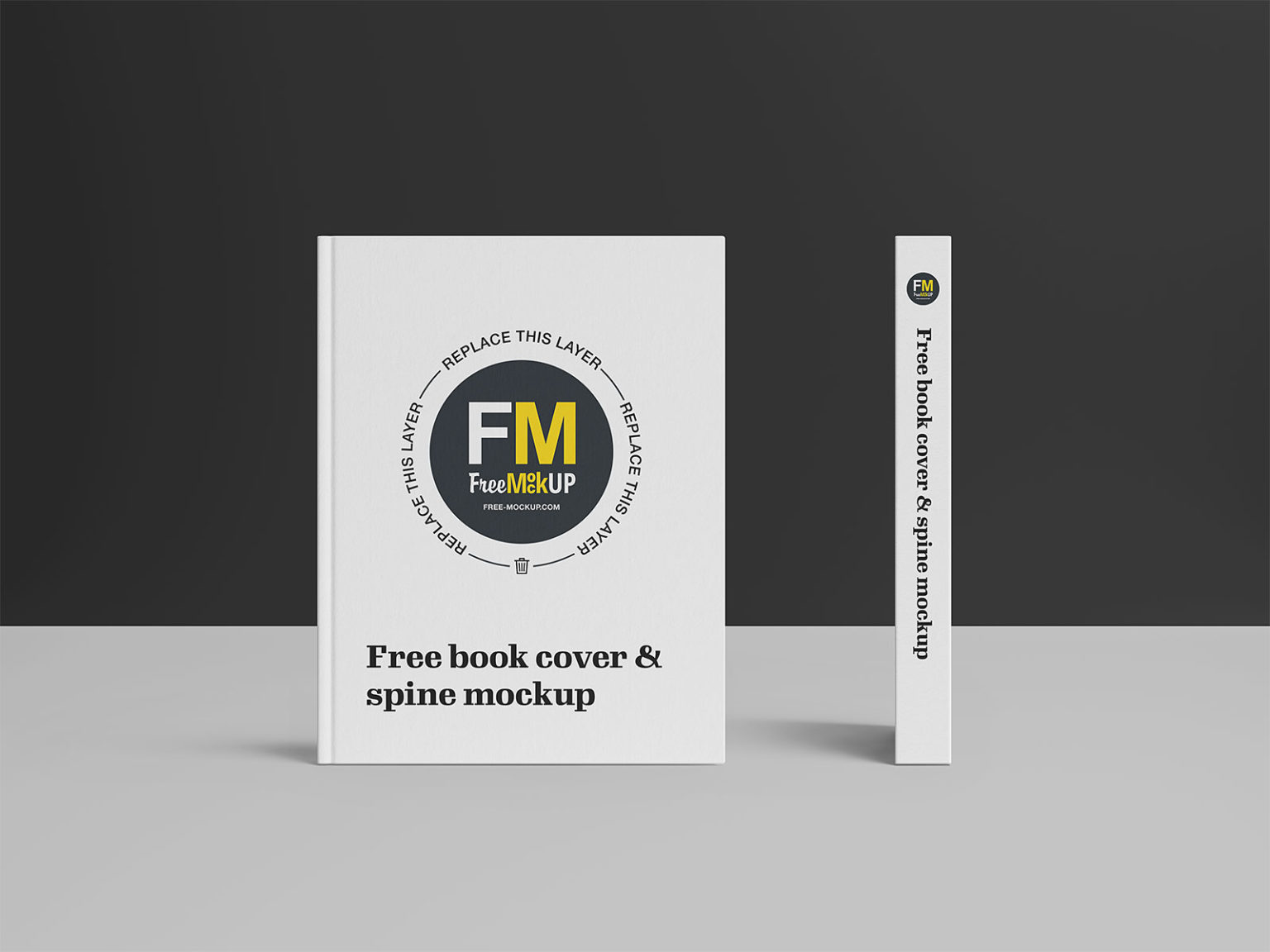 Free Book Cover and Spine Mockup | The Free Mockup