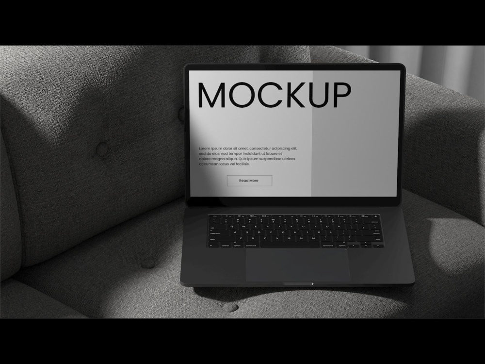 Free laptop and phone mockup (7 PSD scenes)