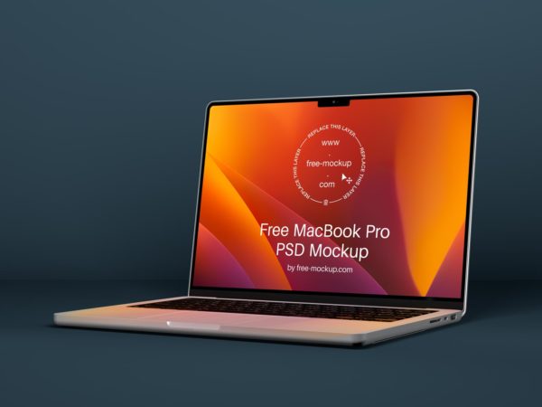 Free MacBook Pro 14-in mockup