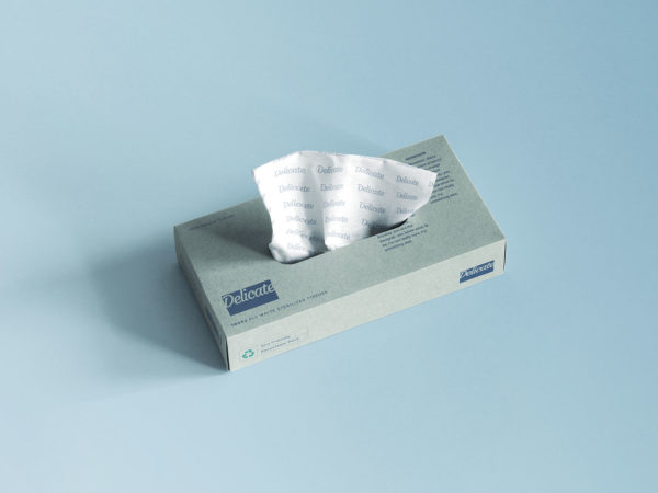 Free tissue box mockup