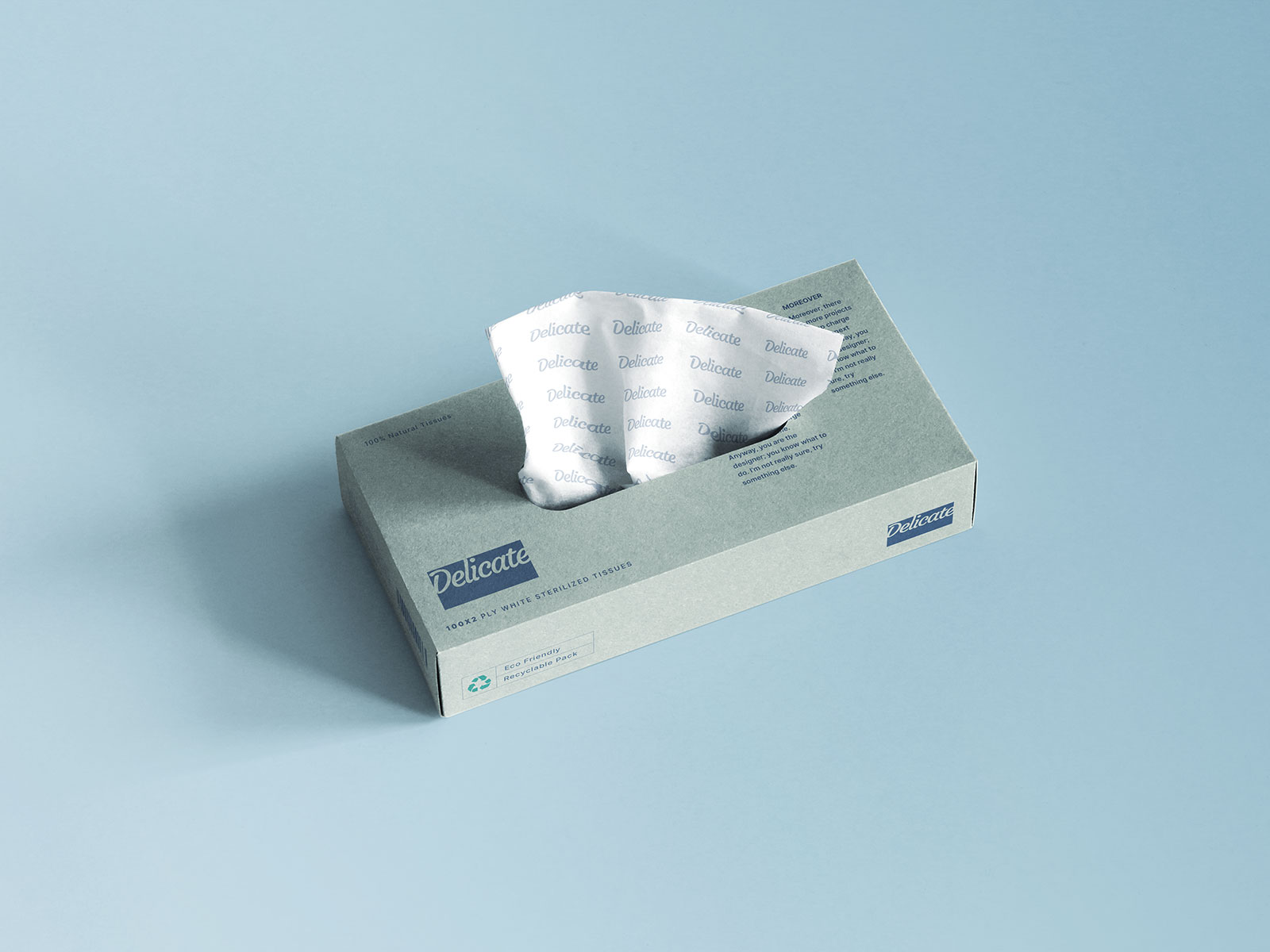 Free Tissue Box Mockup | The Free Mockup