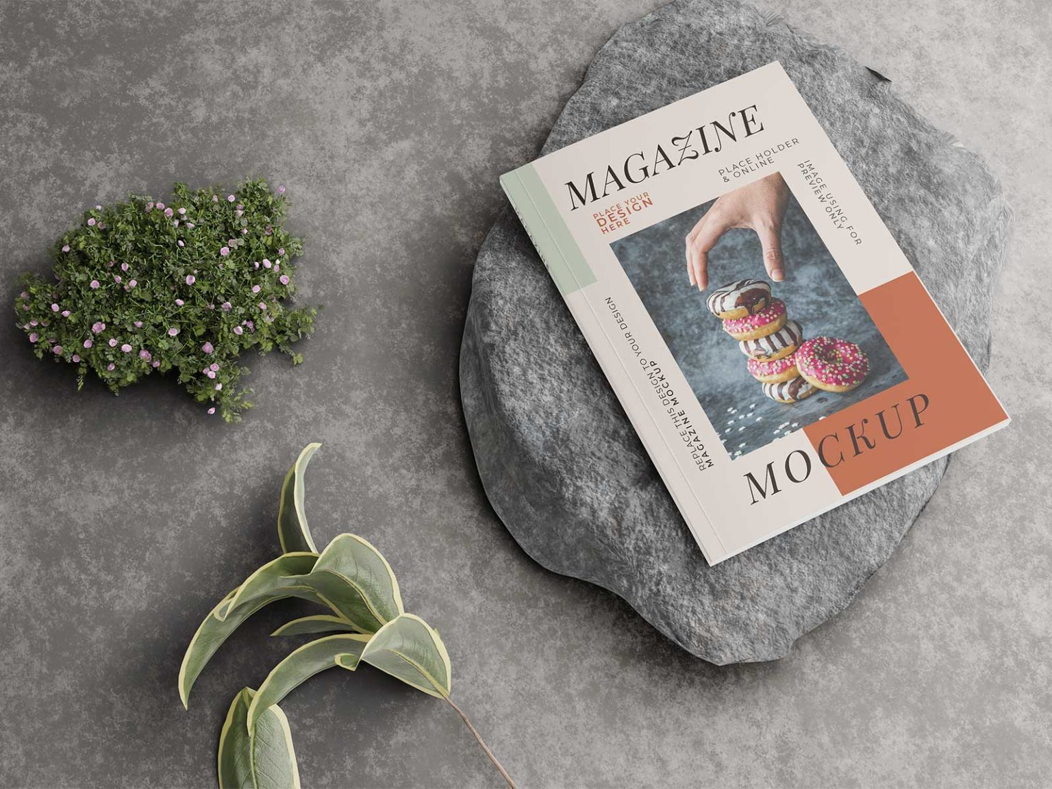 Free A4 magazine / catalog mockup | The Free Mockup